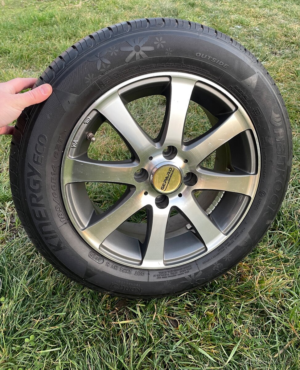 Na predaj komplet disky plus pneu zn. GEPARD WHEELS - 2
