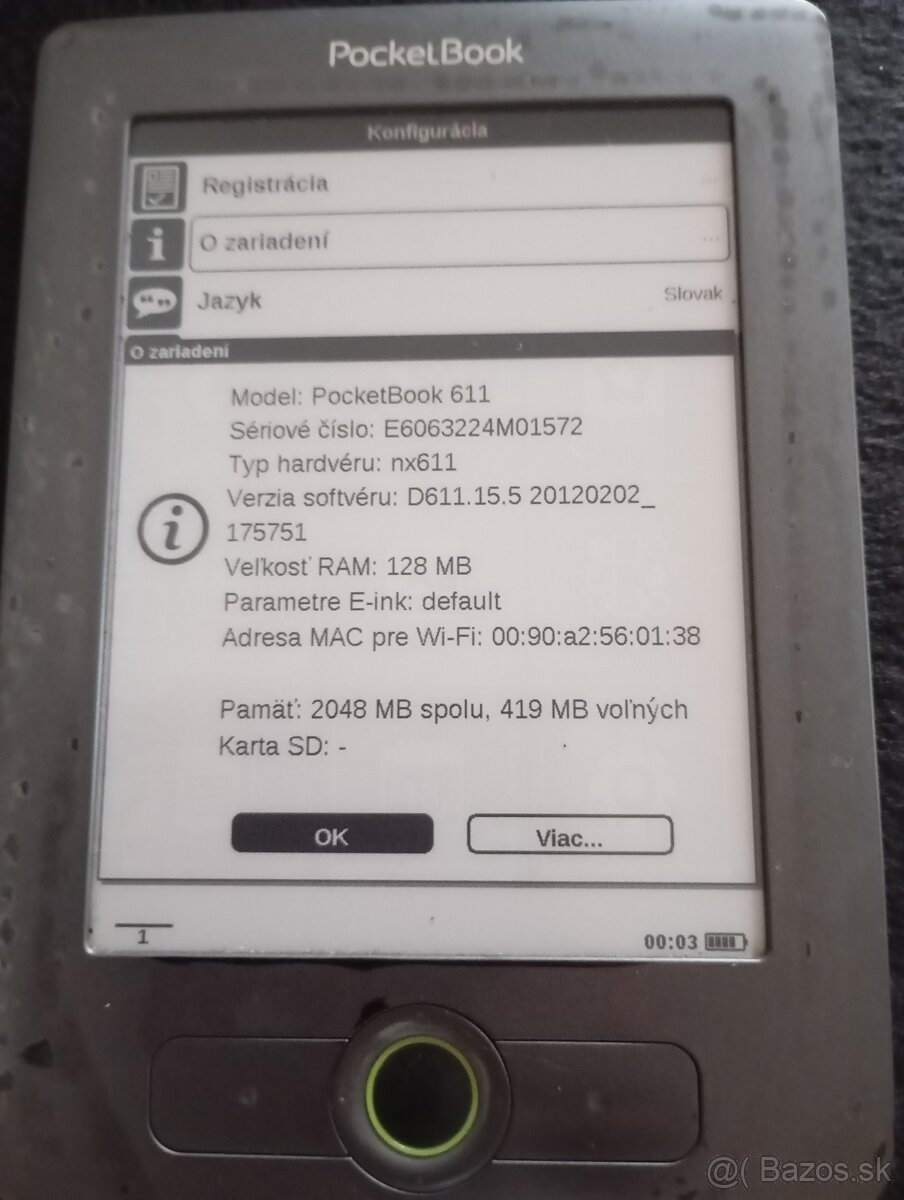 Citacka knih Pocketbook611 - 2