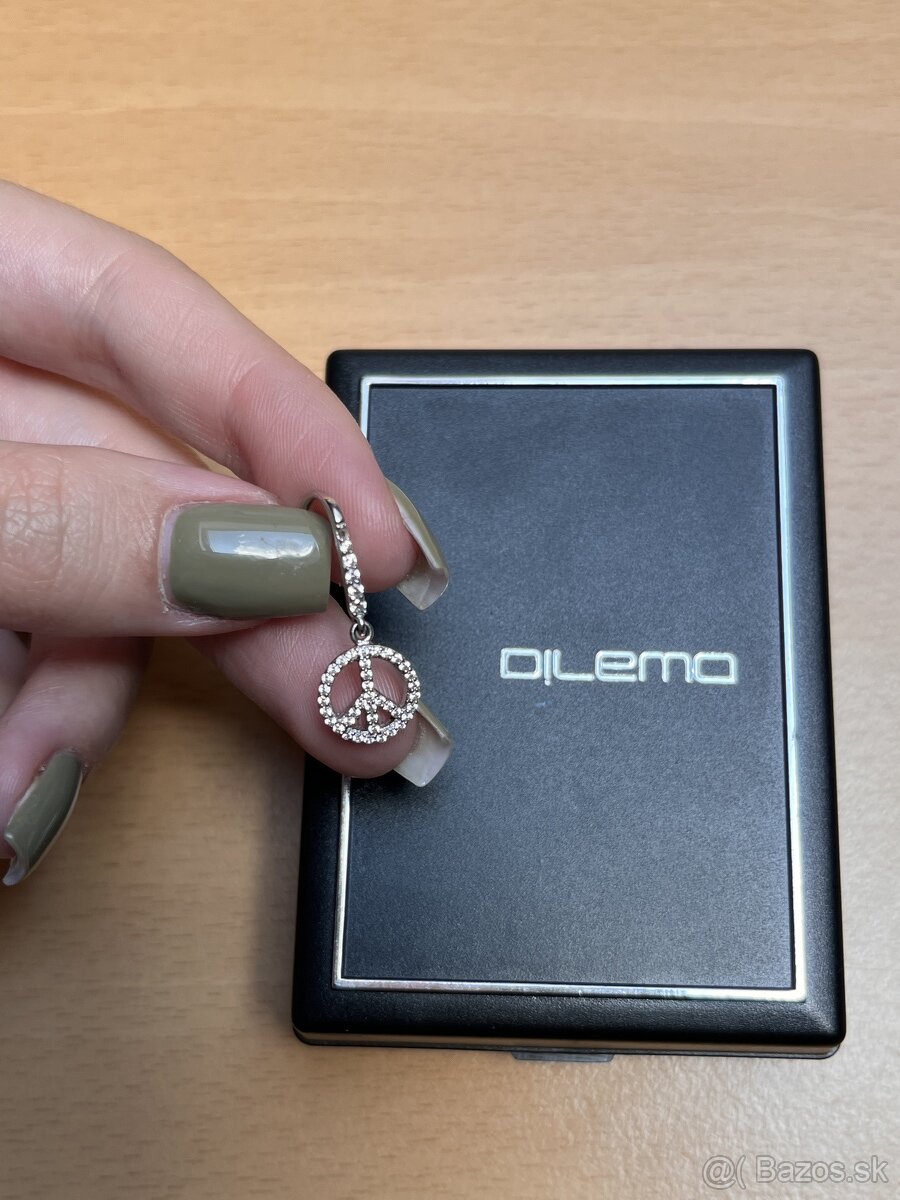 Strieborné náušnice so zirkónmi (vhodné ako darček) - 2