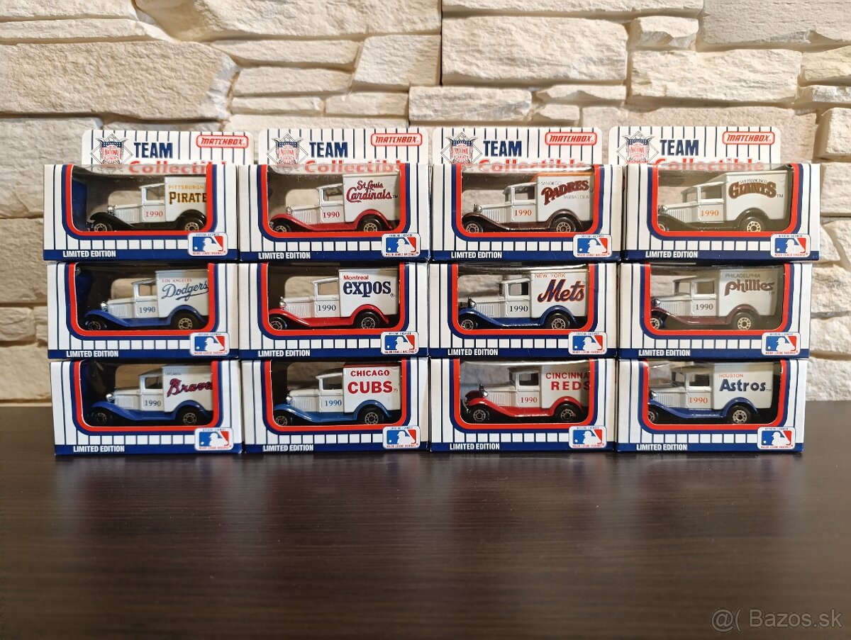 Matchbox - 26ks Team Collectible MLB 1990 - RARITA. - 2
