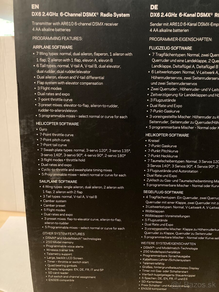 NOVÁ vysielačka + prijímač Spektrum DX6 - 2