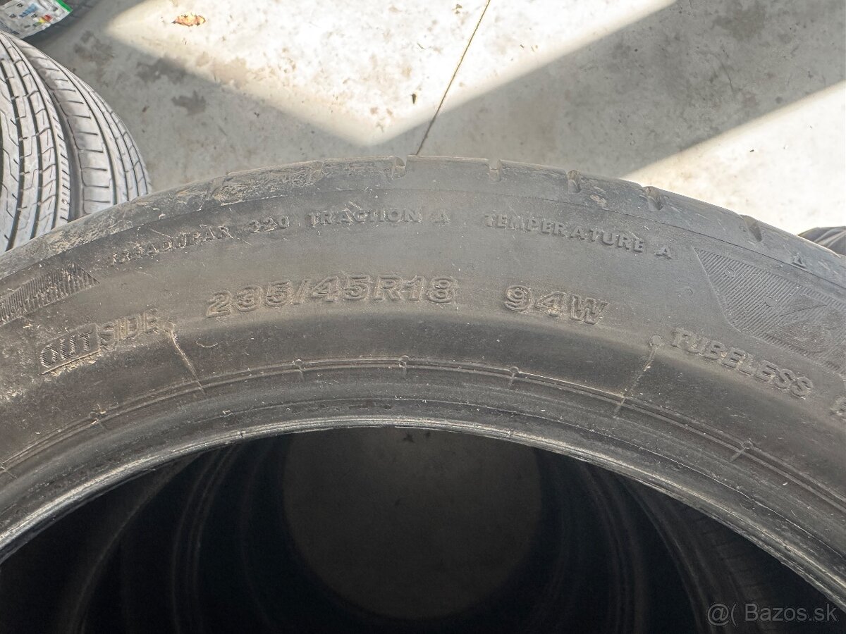 235/45 R18 Bridgestone letné - 2