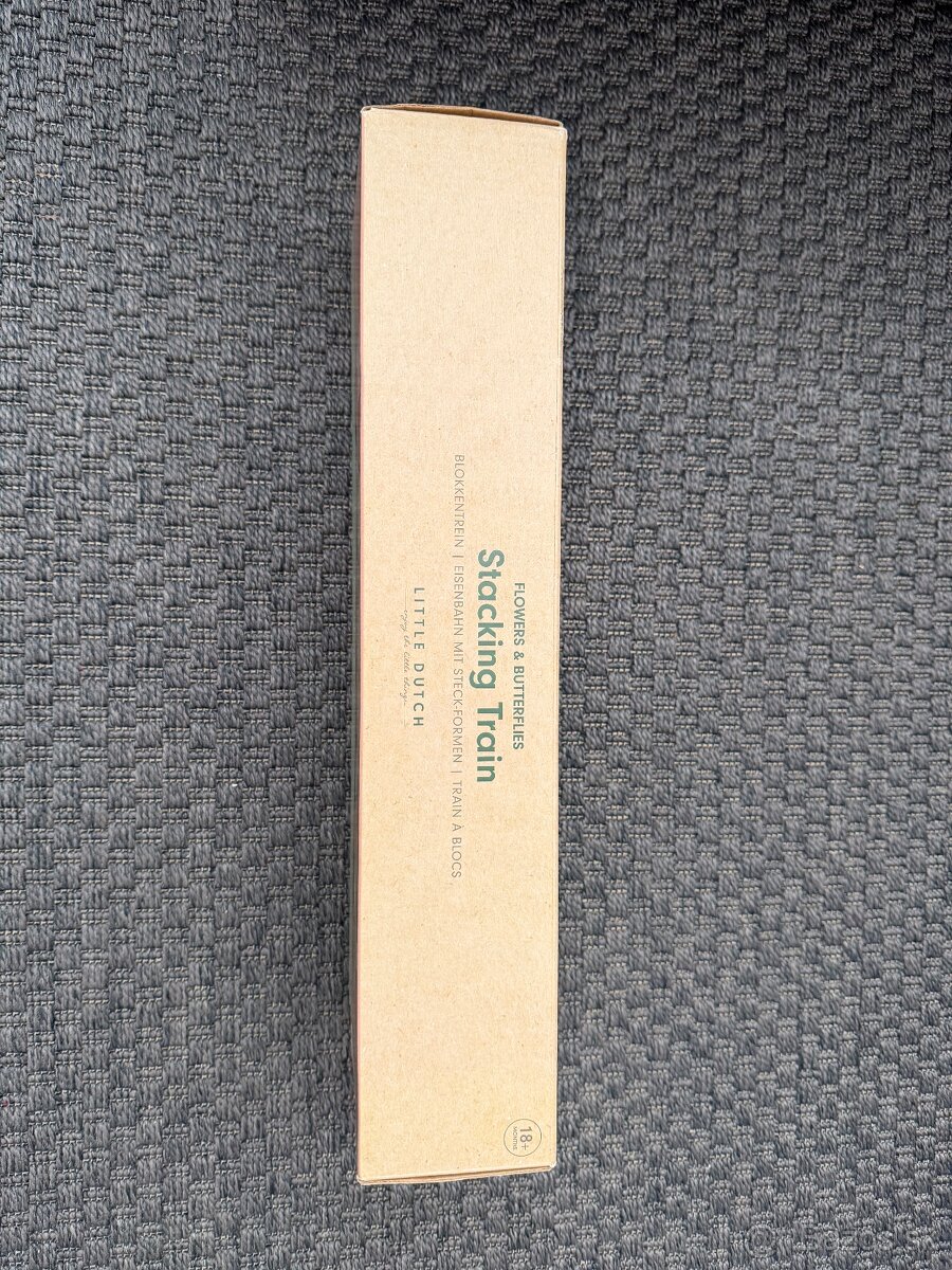 Little Dutch Vláčik ťahací drevený kvety a motýle - 2