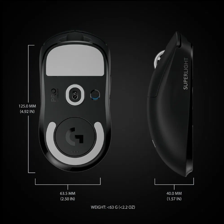 NOVÁ Logitech PRO X SUPERLIGHT 2 SE, black - 2