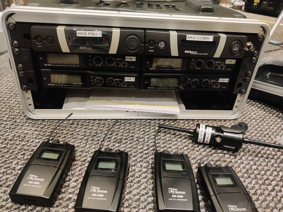 Bezdrôtový odposluch 4 kanál iem - 2