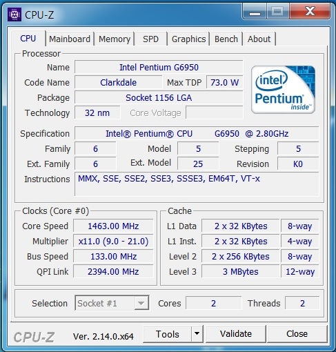 Intel Pentium G6950 - 2