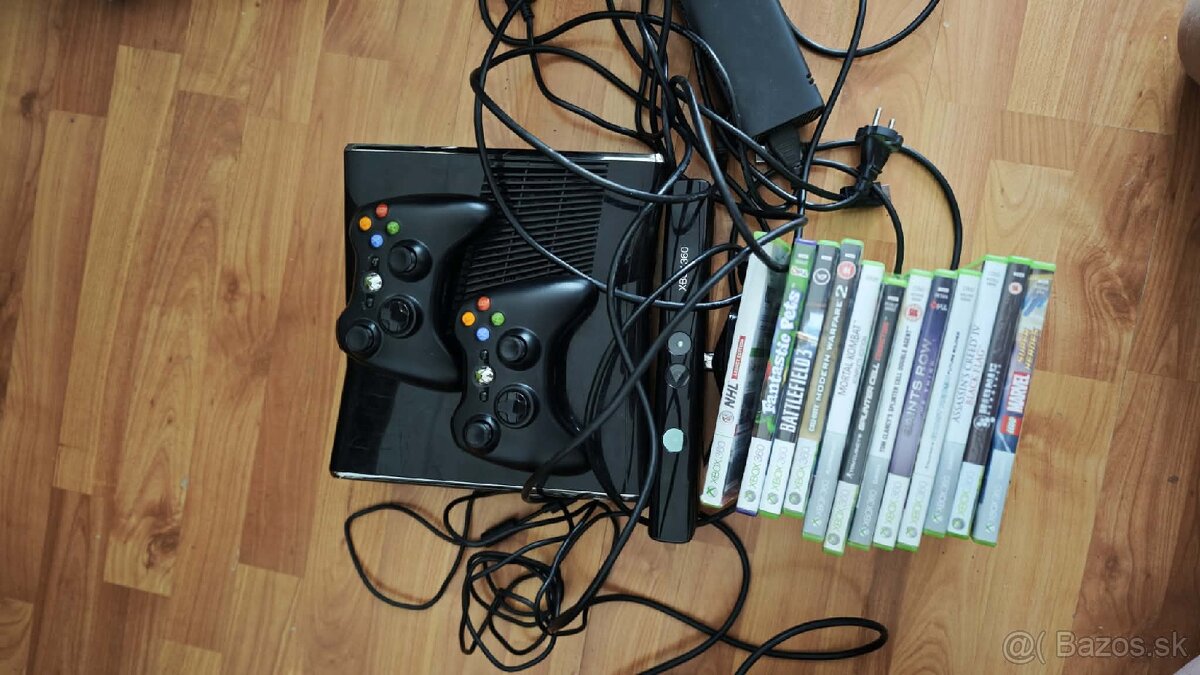 Predám X BOX 360 2 X JOYPAD 1 úplne nový KINECT + hry . - 2