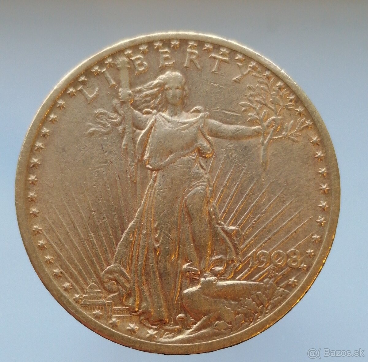 Zlatá minca 20 Dollar American Double Eagle, 1908 - 2