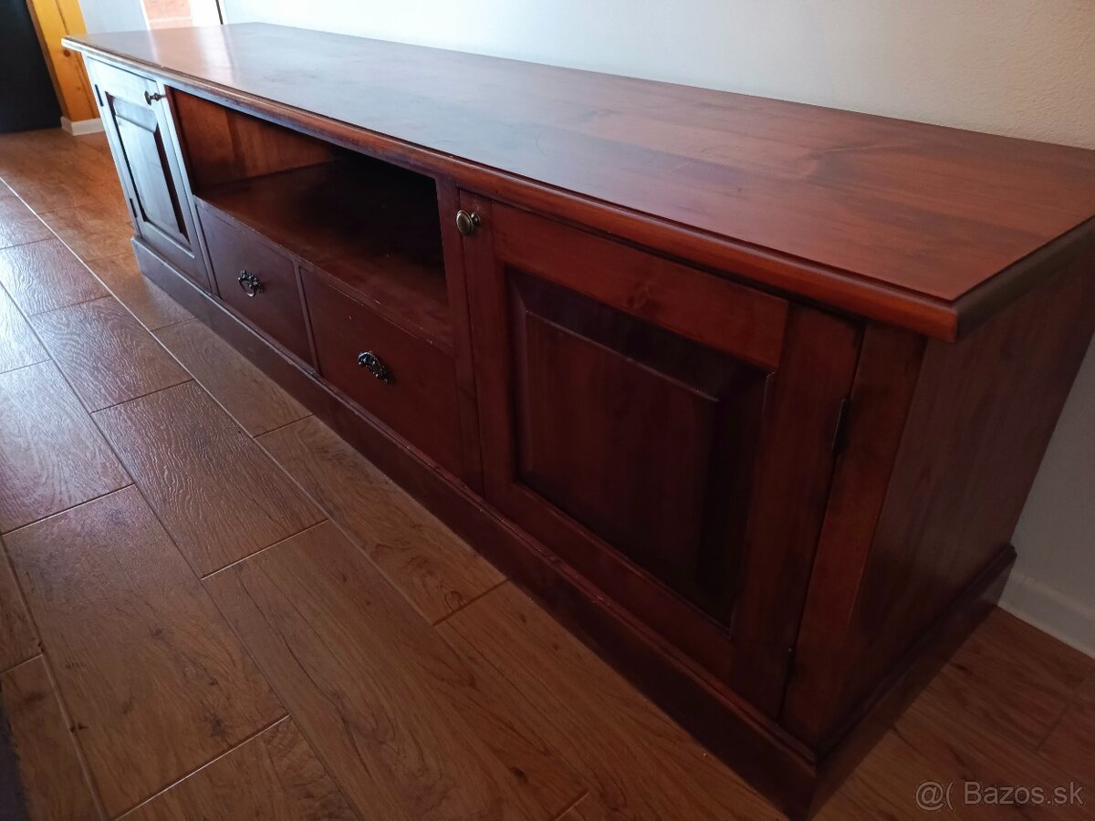 TV stolík z akáciového masívneho dreva - 2