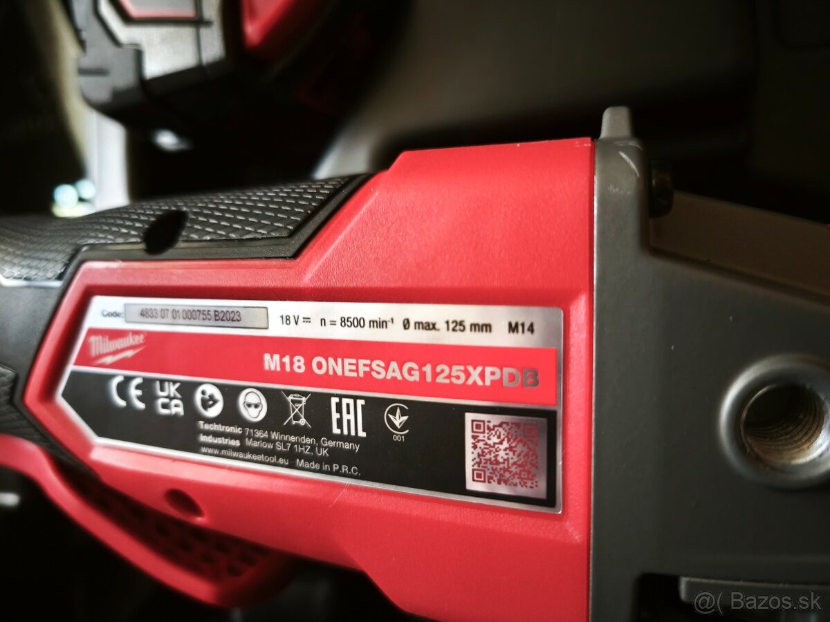 Milwaukee M18ONEFSAG125XPDB-0X uhlová brúska - 2