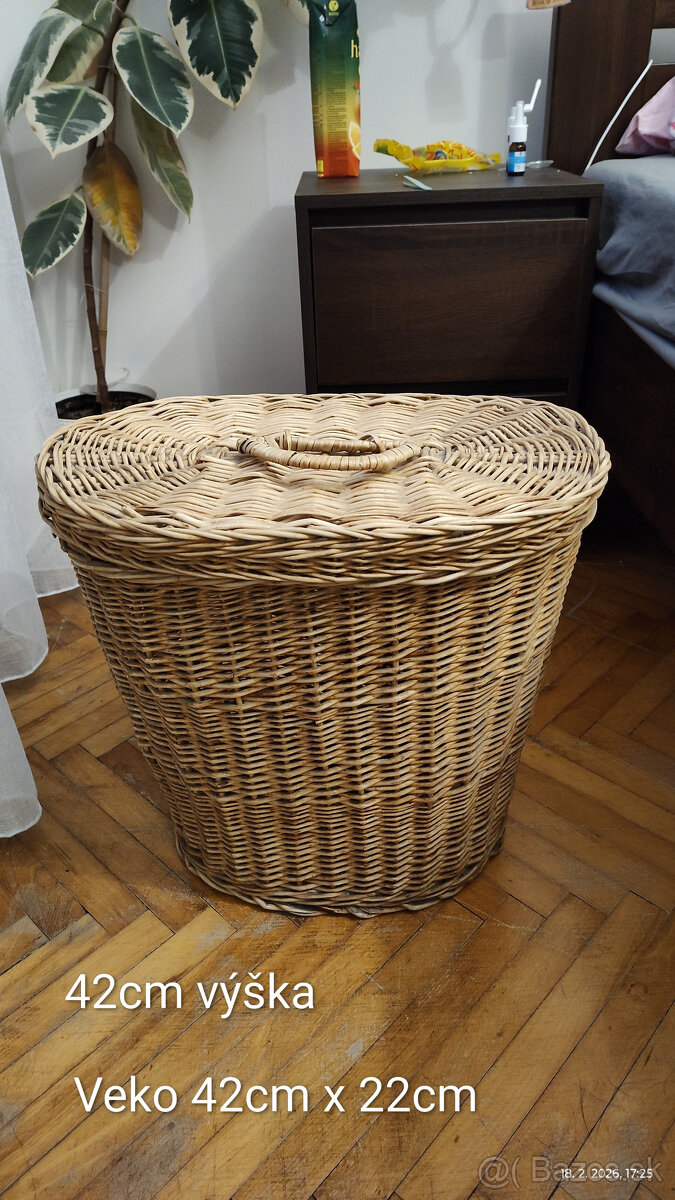 Prútený kôš na prádlo - 2