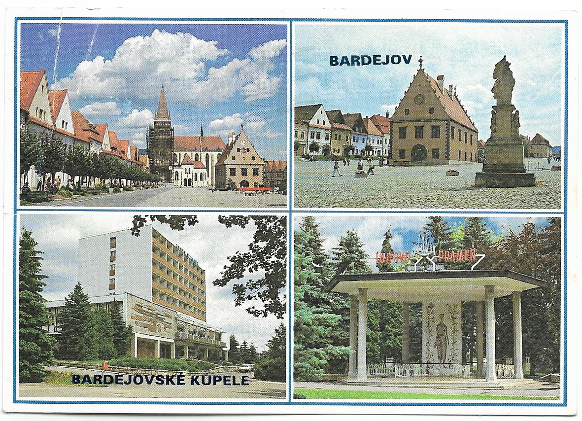Bardejov (1-10) - vf, prejdené poštou - 2