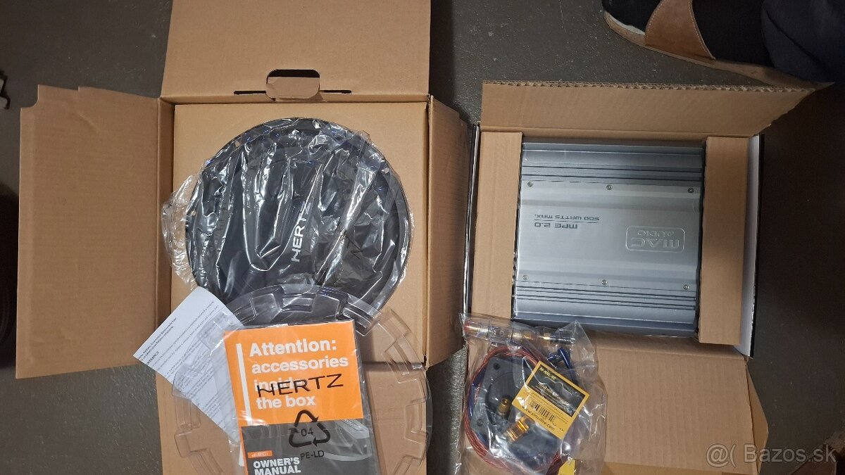 Subwoofer Hertz DS 25.3 + Mac Audio MPExclusive 2.0 - 2