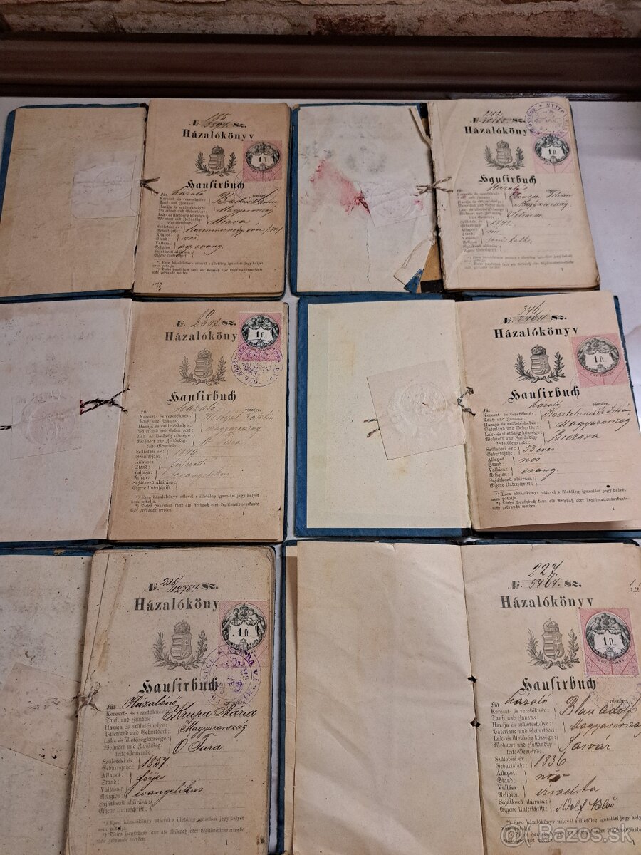 Knižky podomovych predajcov - 2