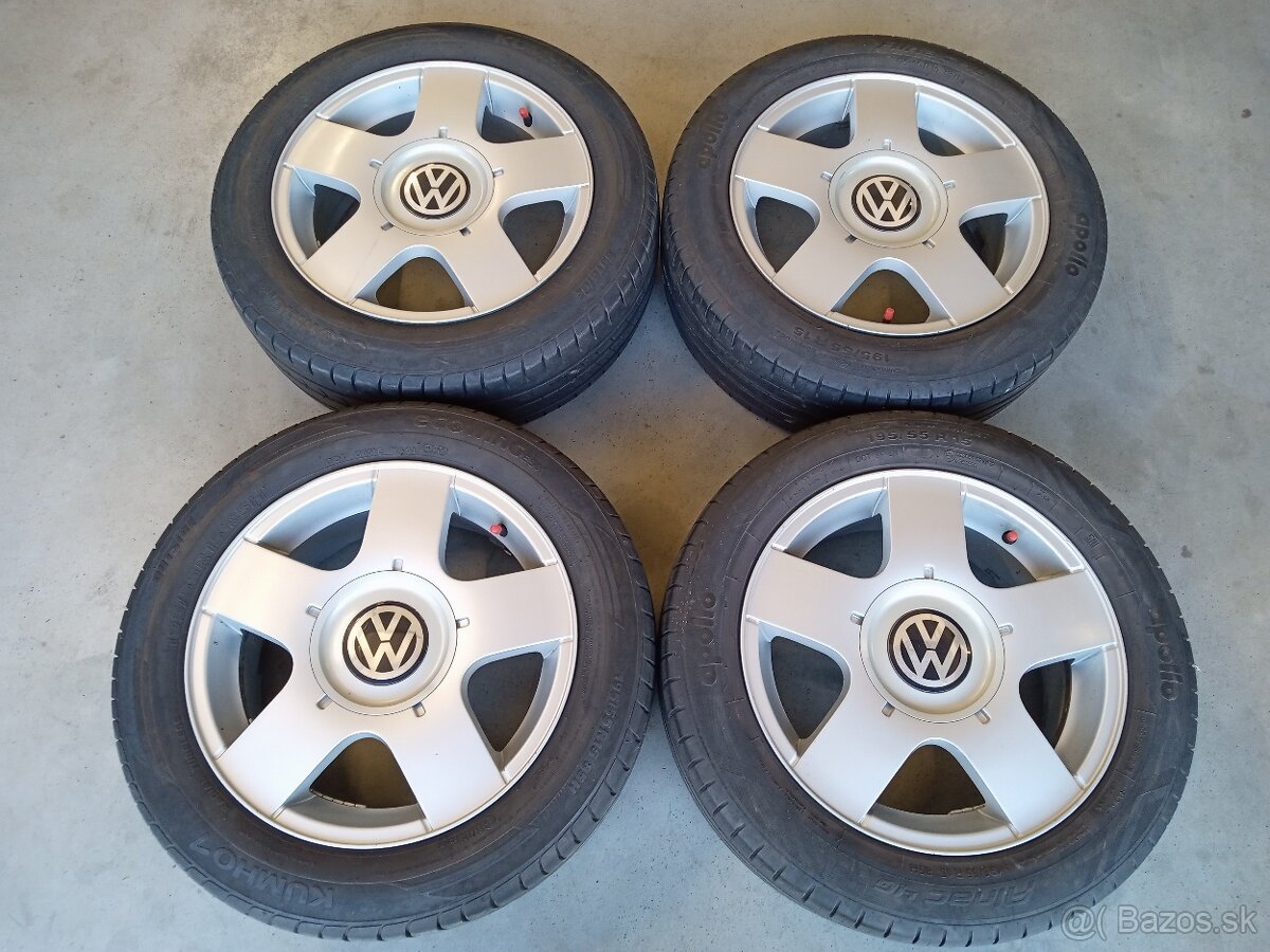Letne ALU 5x100 R15 6J ET38 ORIGINAL VOLKSWAGEN POLO - 2