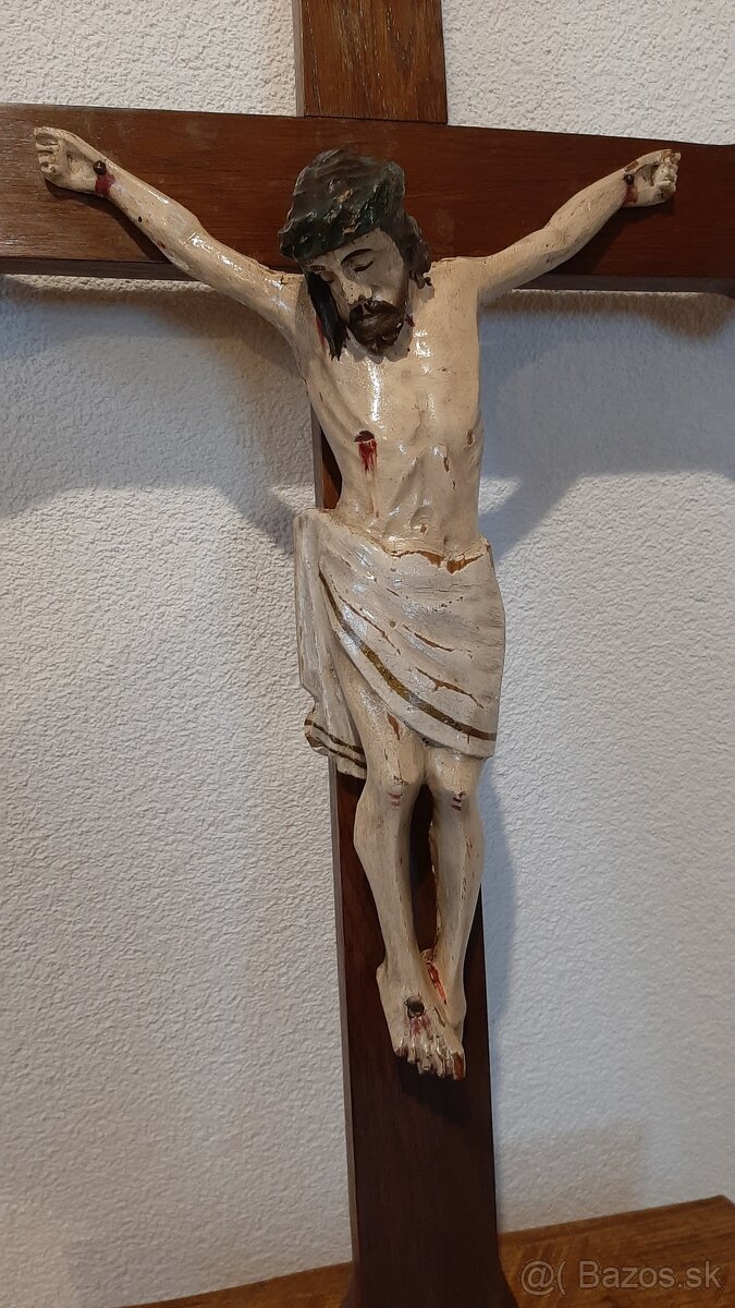 Starožitný, drevený kríž zo starého mlyna. - 2