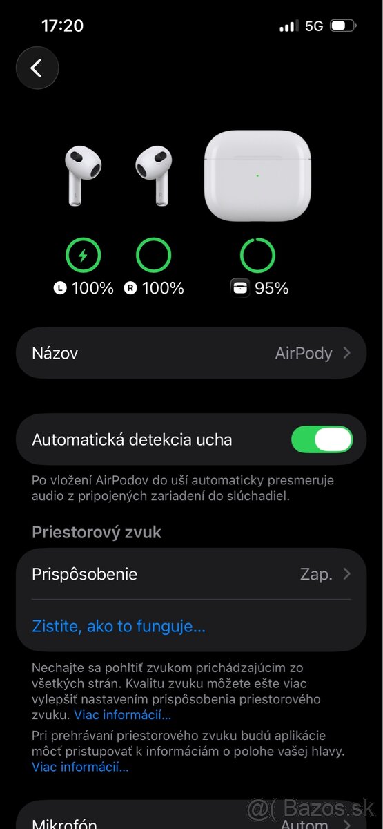 PREDÁM AIRPODS 3.GENERÁCIE - 2