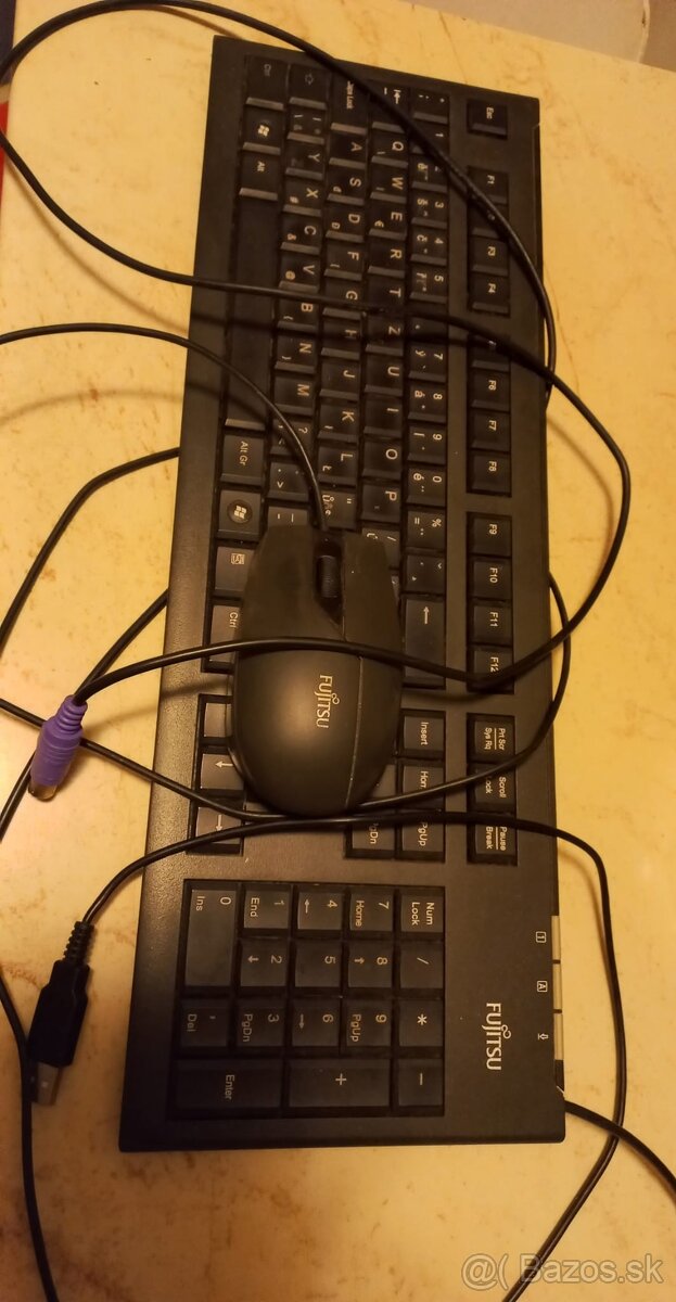 Predám klávesnicu k PC spolu s myšou Fujitsu - 2