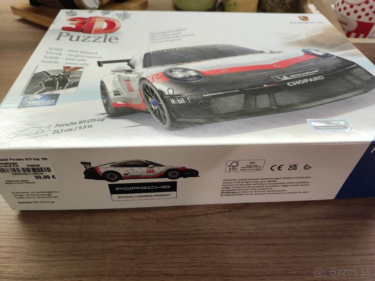 3D puzzle Porsche GT3 - 2