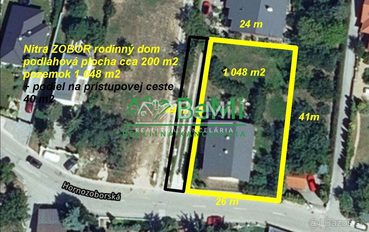 Nitra Zobor rodinný dom , pozemok 1 088 m2 ID 562-12-MIG - 2