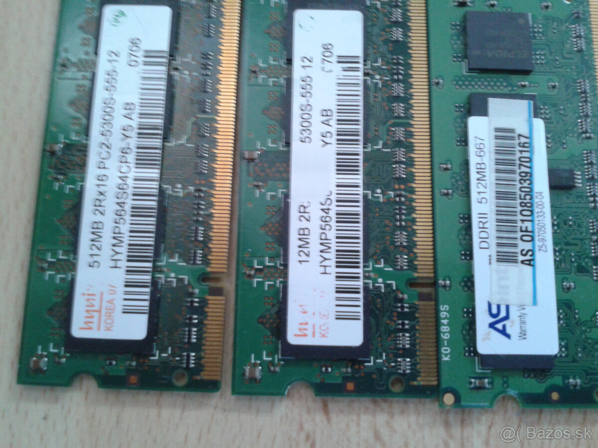 notebokove pamete ddr1 1gb ddr2 512mb 1gb ddr3 1gb 2gb za 5e - 2