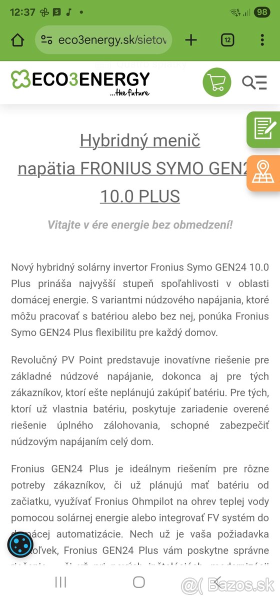 Solárny menič napätia Fronius - 2
