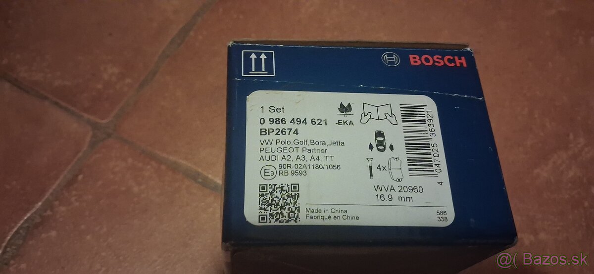 Brzdové doštičky Bosch - 2