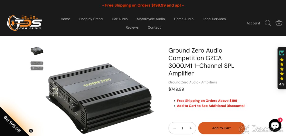 Ground Zero Competition 1-kanálový SPL zosilňovač - 2