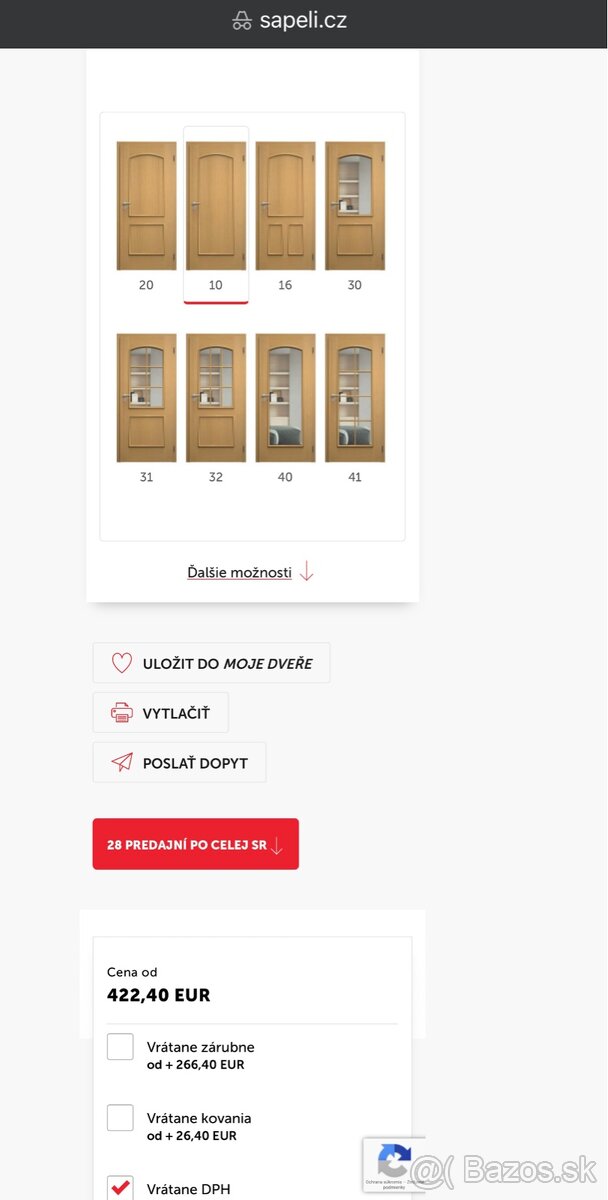 Drevené dvere Sapeli - 2