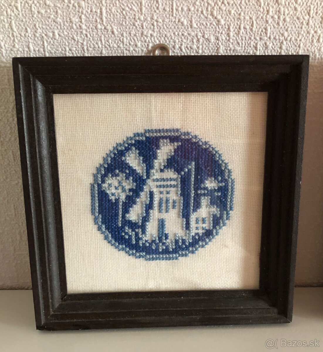 Vyšívané obrázky v drevenom ráme - 2