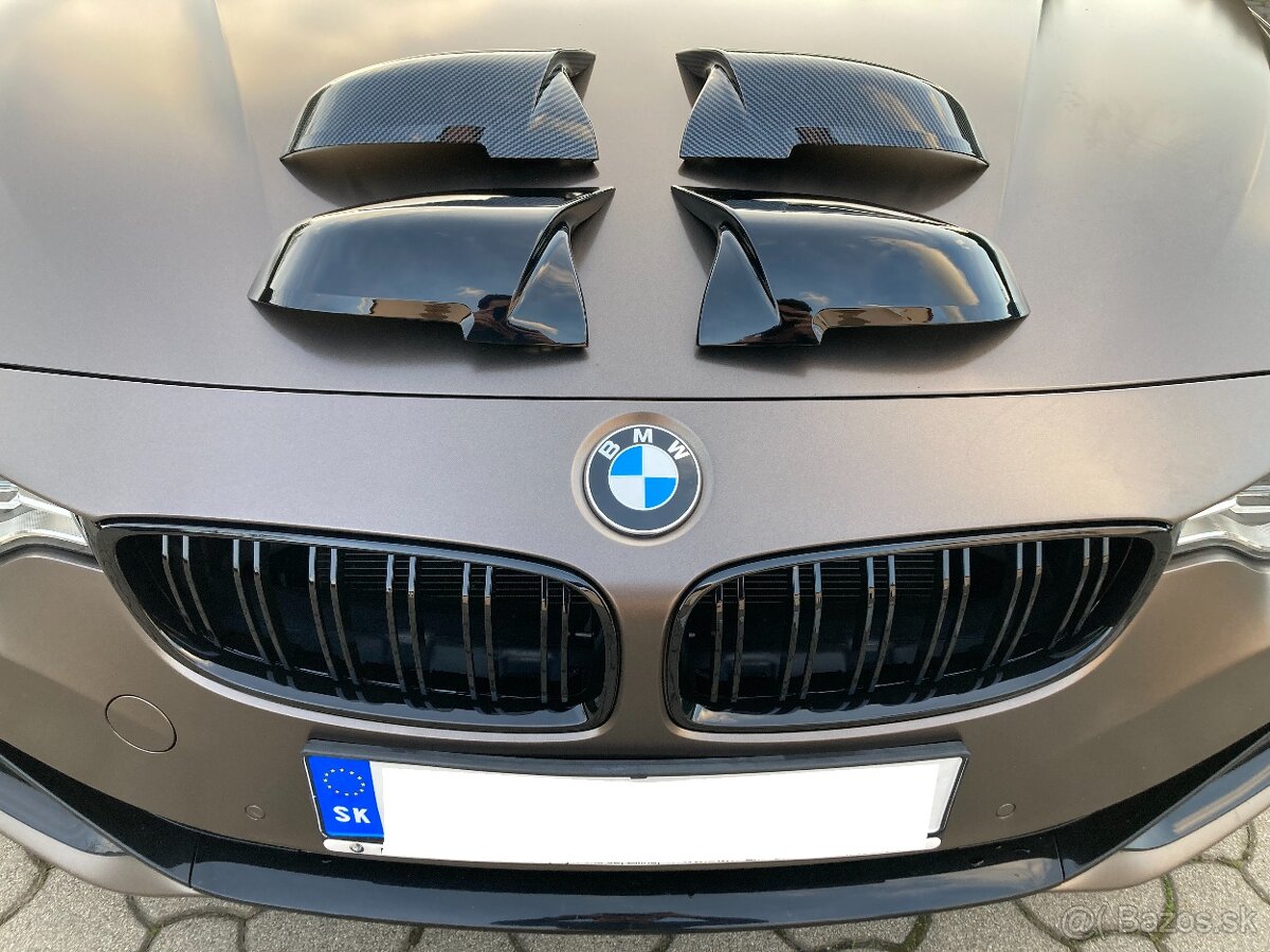 BMW M performance obličky a spätné zrkadla - čierna - 2