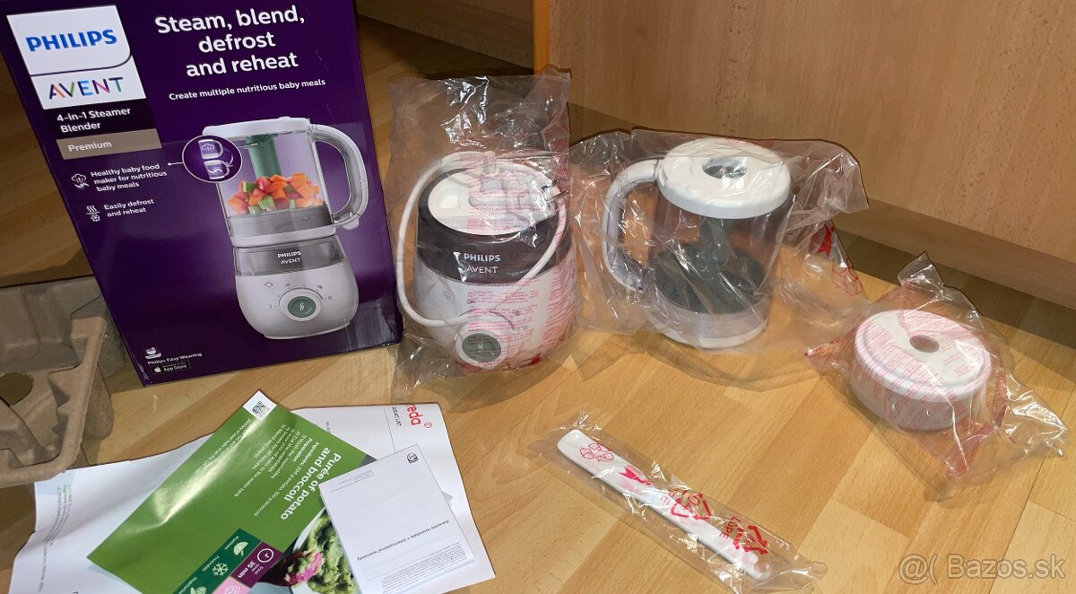 Philips Avent parný hrniec a mixér 4v1 - nový v záruke - 2
