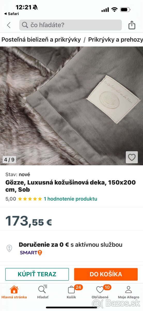 Luxusna kozusinova deka gozze - 2