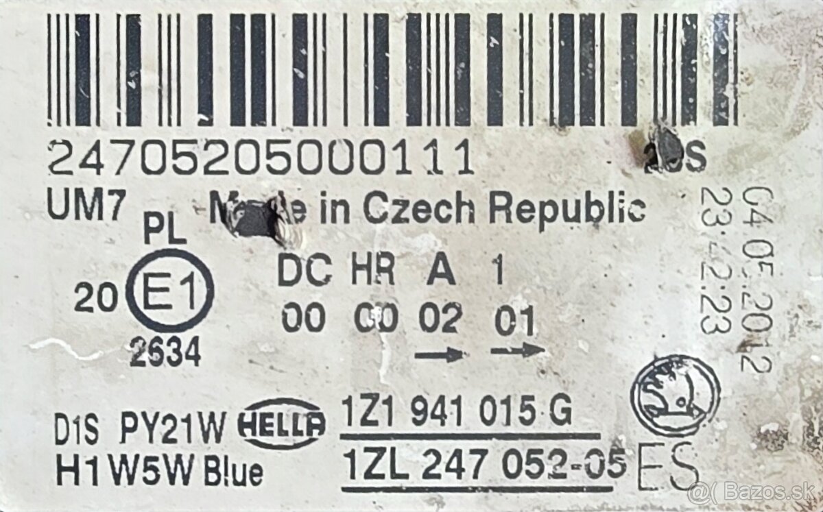 Octavia 2 lift svetlo - 2