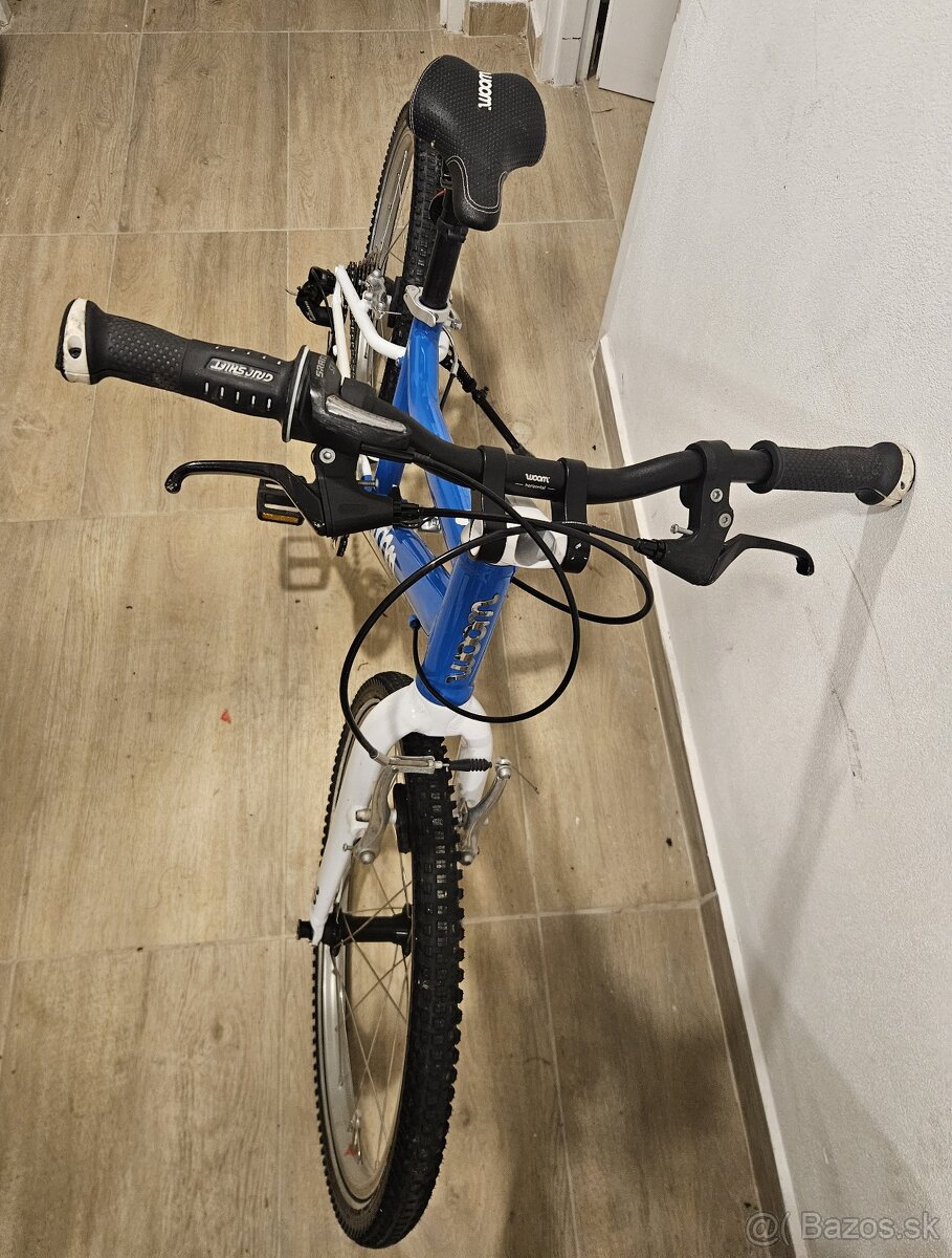 Pekný detský bicykel WOOM 4 - modrý - 2