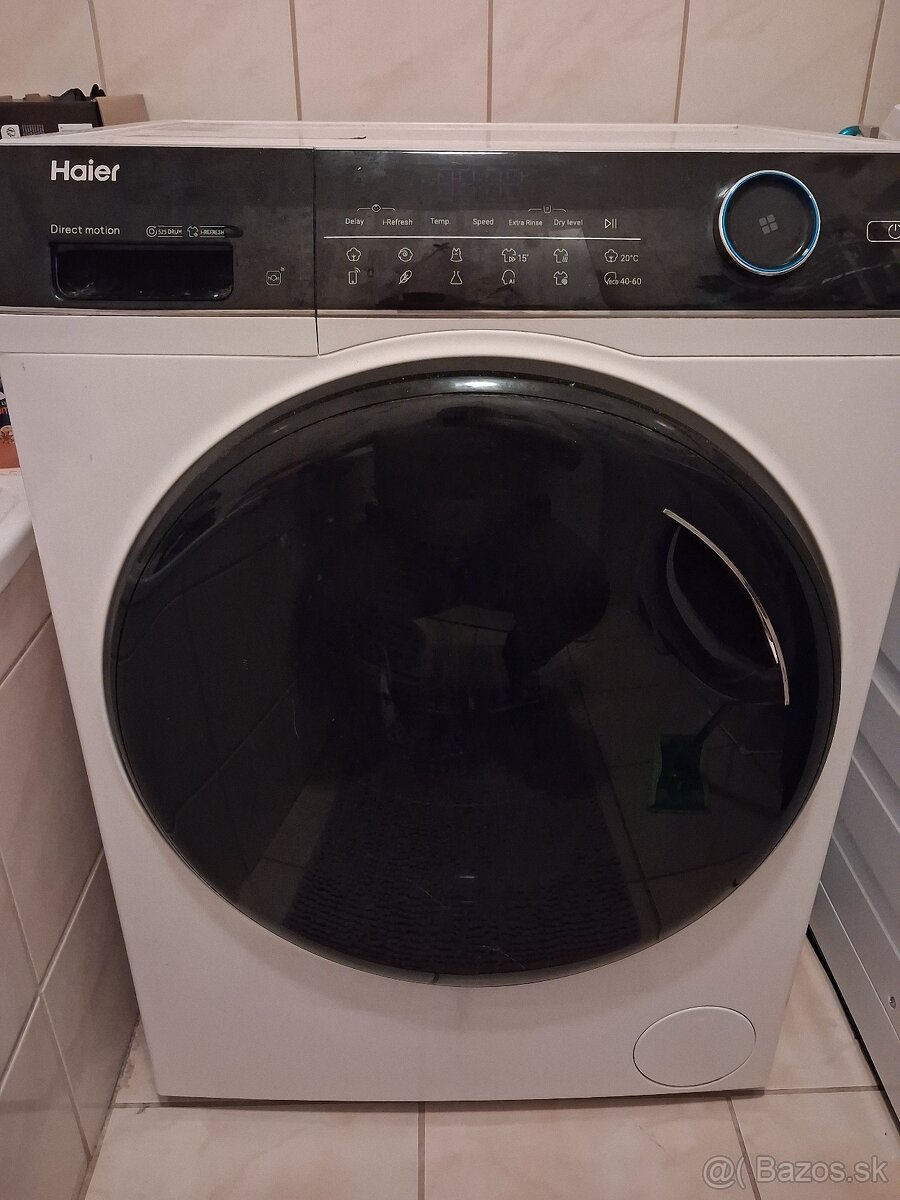 Práčka so sušičkou Haier HWD80-B14959U1-S biela - 2