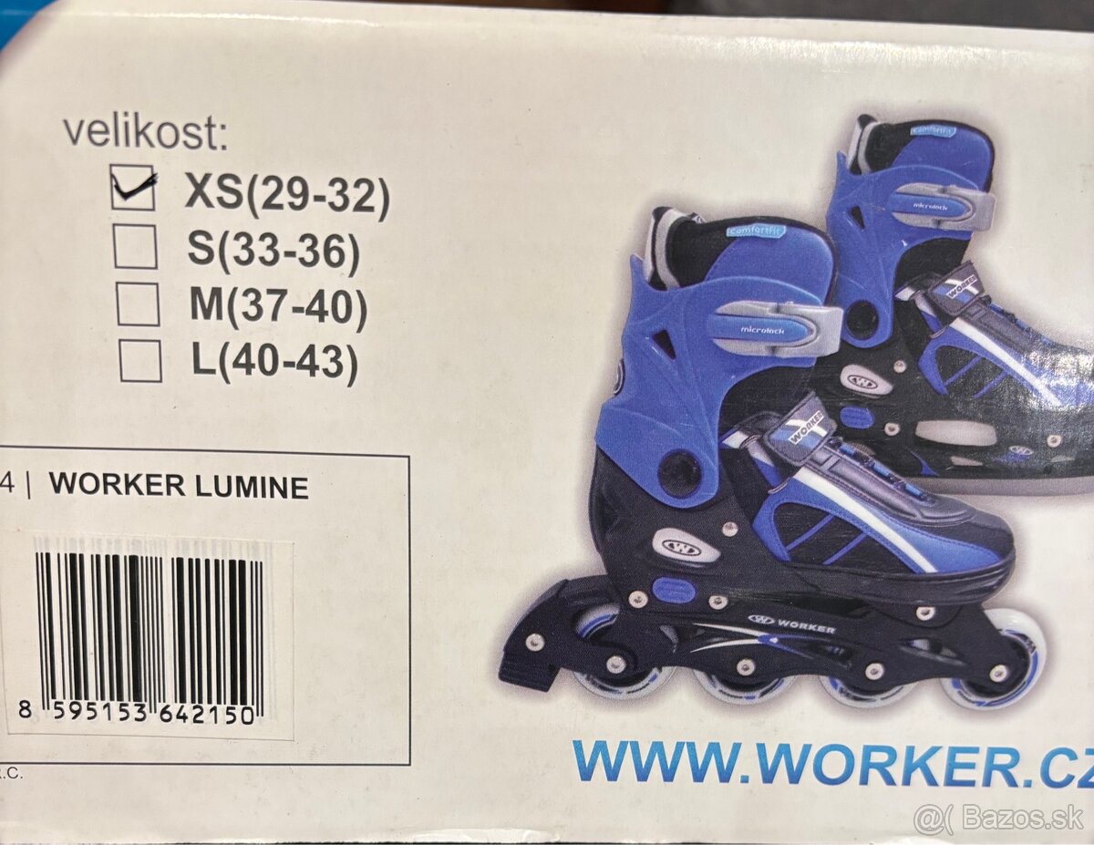 Detské nastaviteľné korčule 2v1 - 2