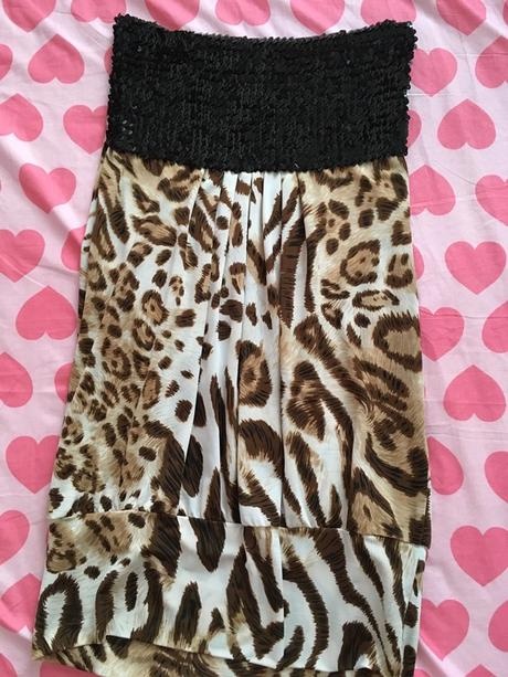 Čierny a tigrovaný top - 2
