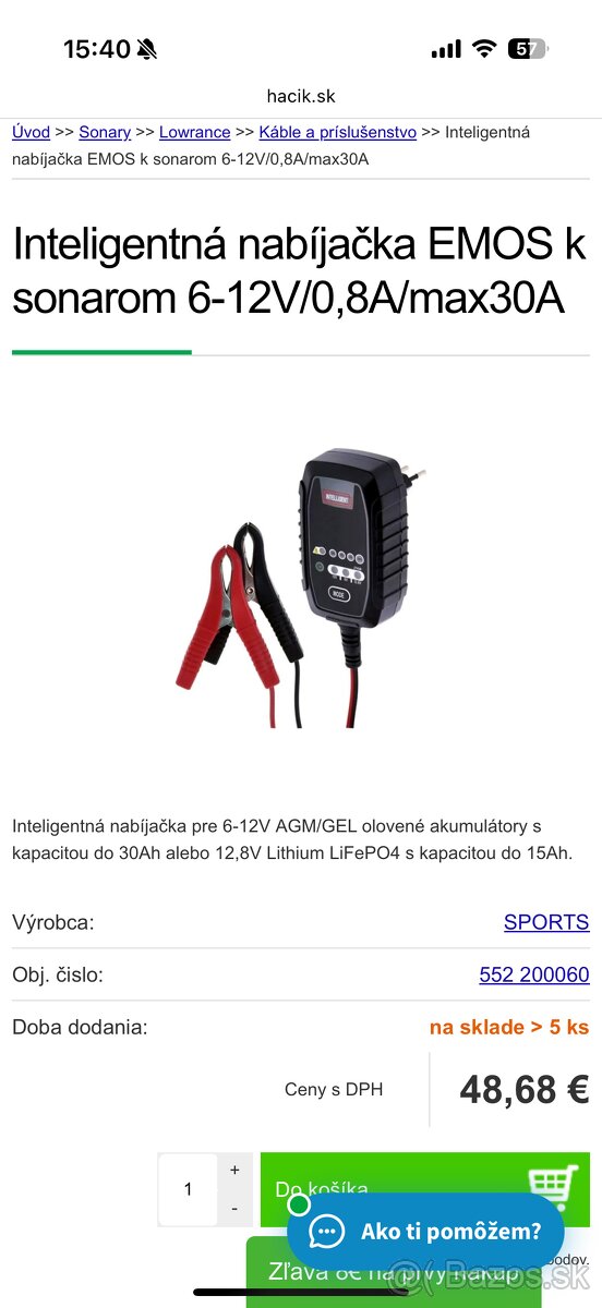 Nabijačka + baterka - 2