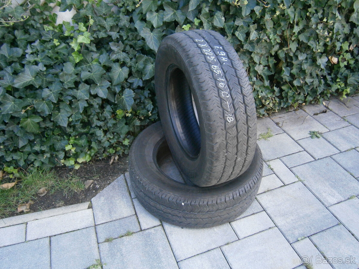 Predám 2x celoročné pneu MIRAGE M+S 225/65 R16C 112/110R - 2