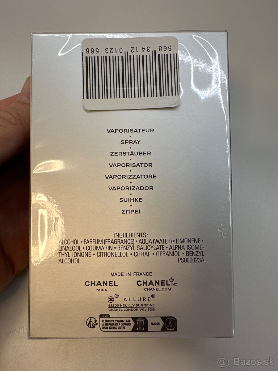 Chanel Allure Homme Sport Superleggera 100ml - 2