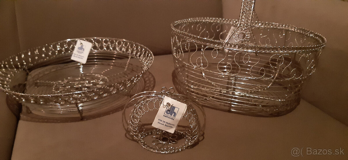 Drôtený košík, misa - 2