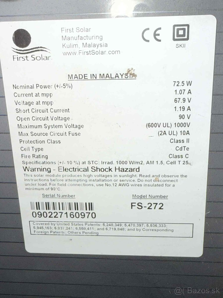Fotovoltické solárne panely - 2