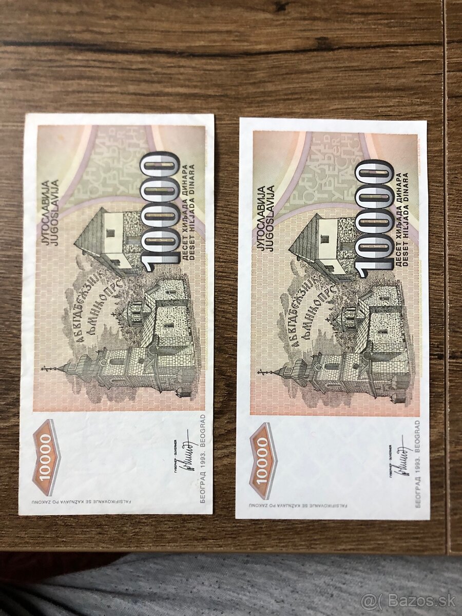 Bankovky JUHOSLAVIA 3 - 2