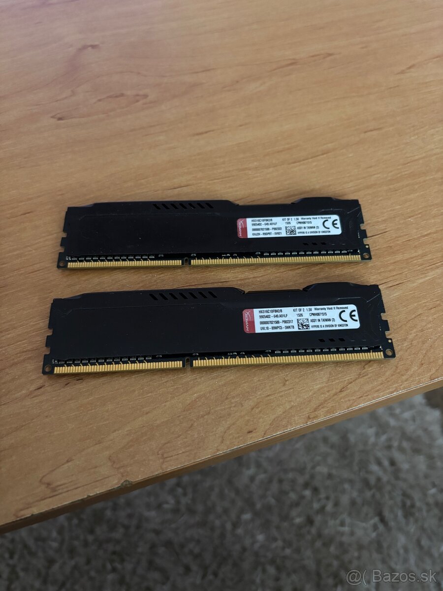 DDR3 Kingston Fury 2x4GB kit - 2