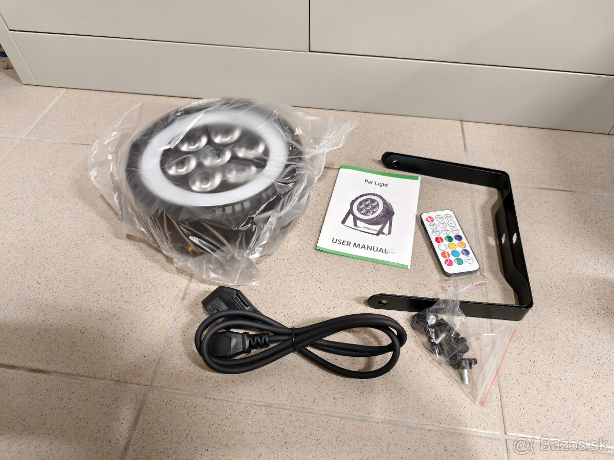 LED PAR Light 7x12W RGBW + Kruh - 2