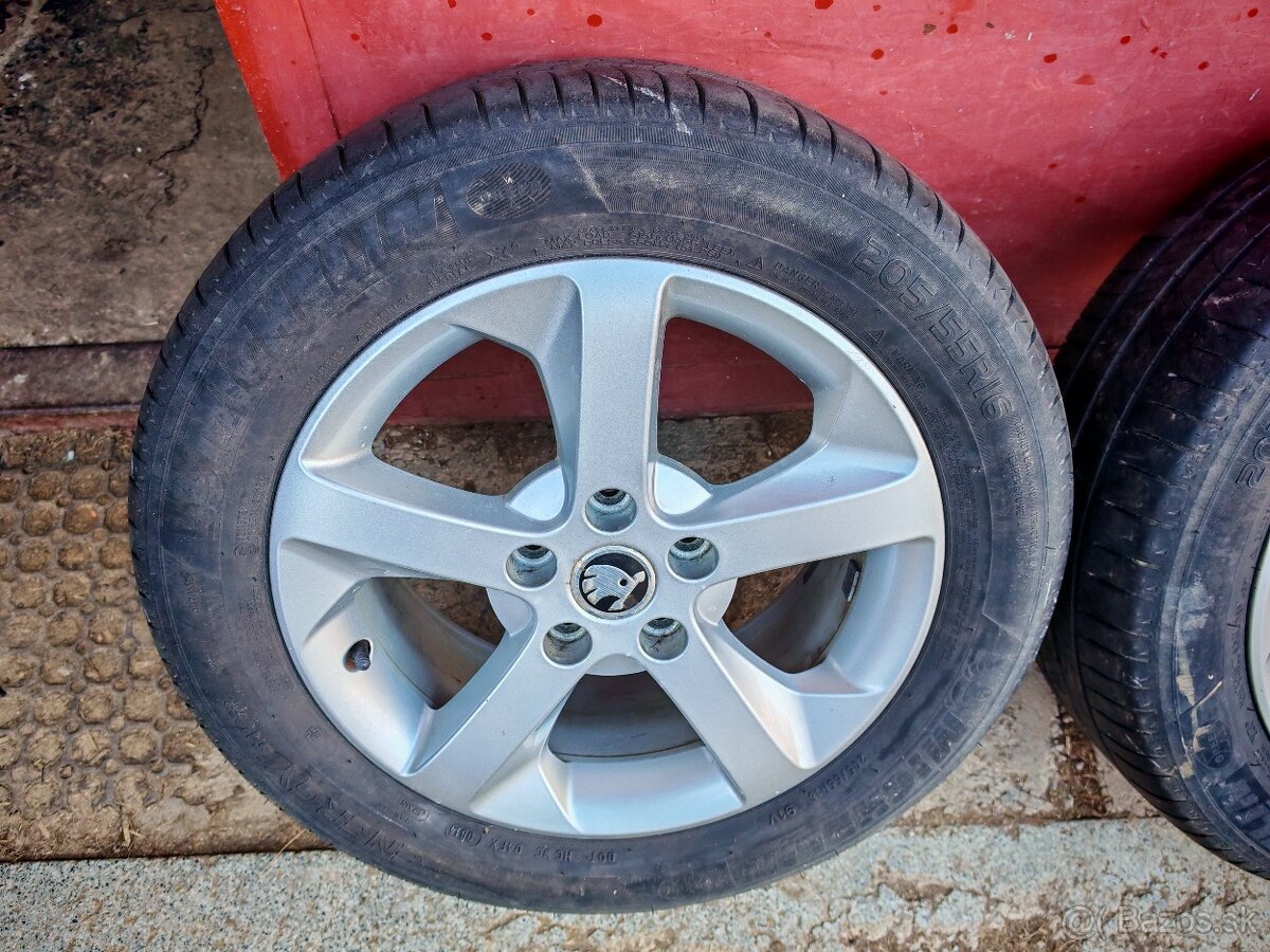 Sada originálnych 15' kolies Škoda Octavia 2 - 2