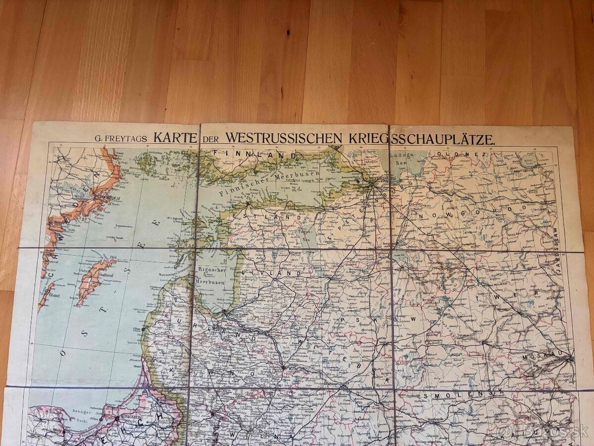 Rak.-uhorská mapa Ostfront - 2