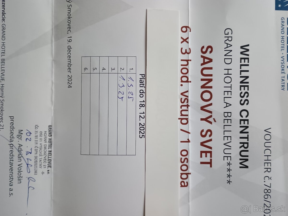 Vstup do wellness Grandhotel Bellevue - 2