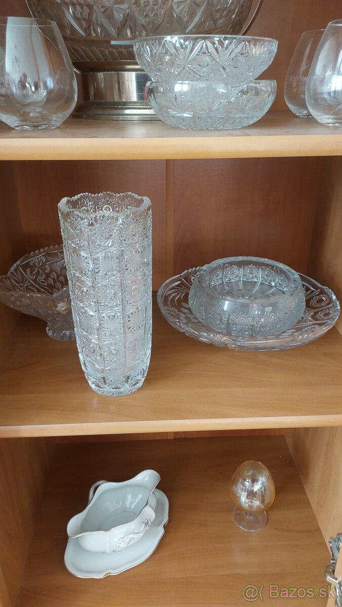 Predáj kryštálu poháre vázy misy - 2